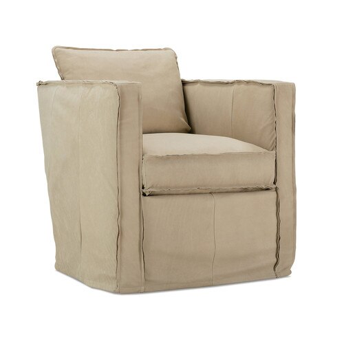 Leo Suede Swivel Chair